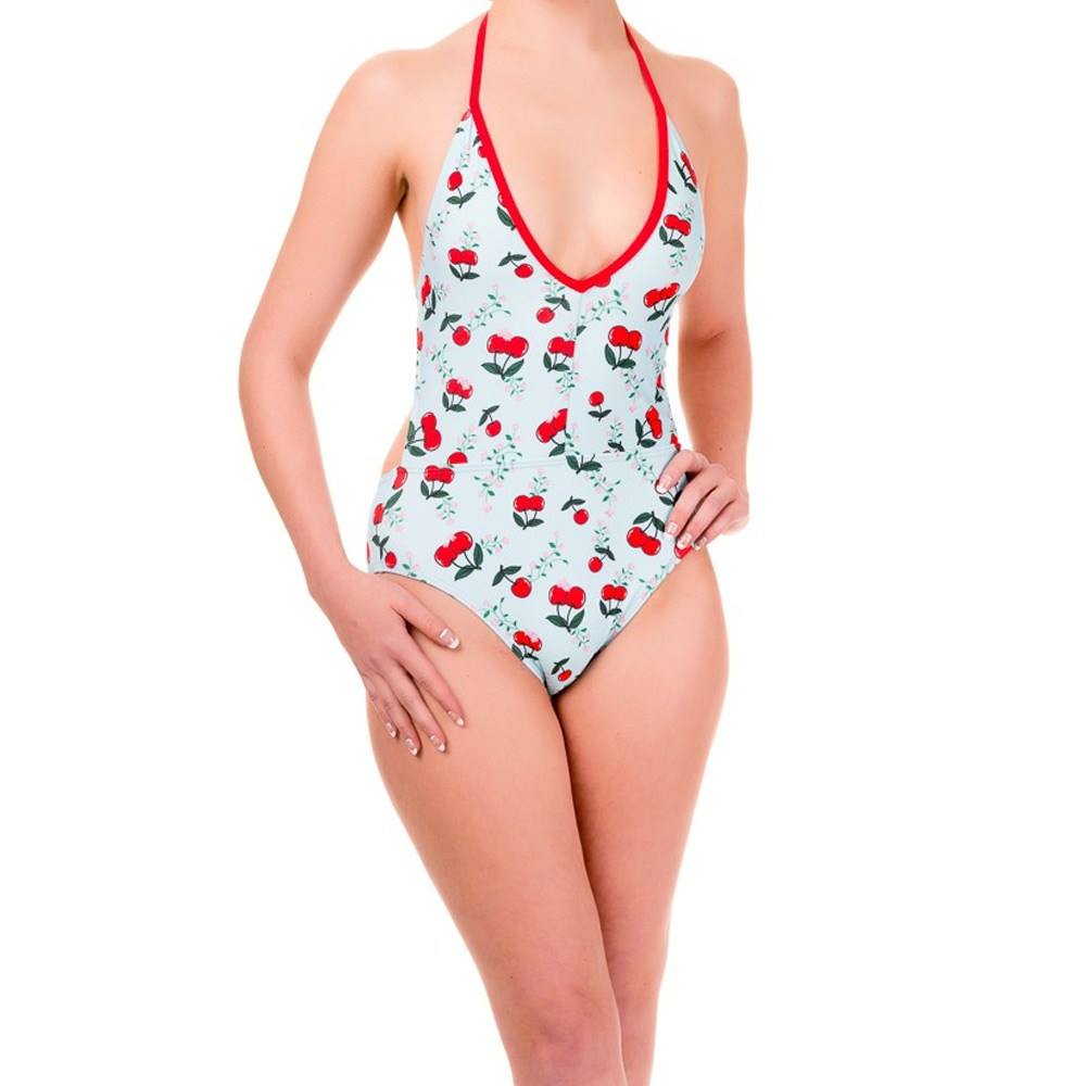 Banned - Blindside cherry Swimsuit - Multicolours/Blue Product image